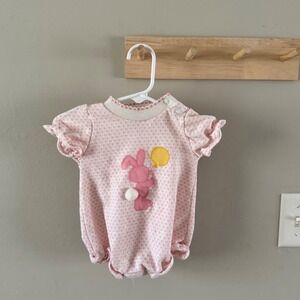 6M Healthtex bunny bubble romper